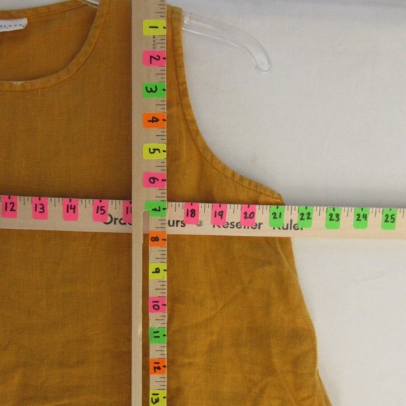 Bryan walker top SMALL sleeveless mustard yellow sleeveless top - Picture 3 of 8